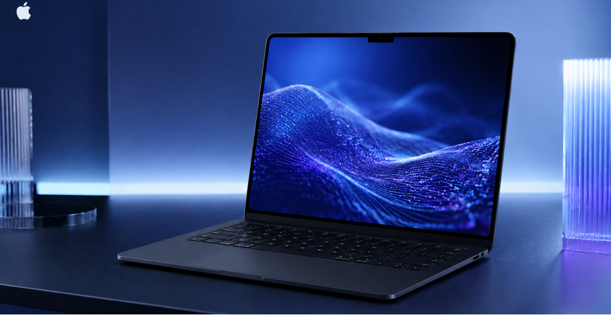 Apple 2026 MacBook Air 13-inch M5 laptop in Midnight color