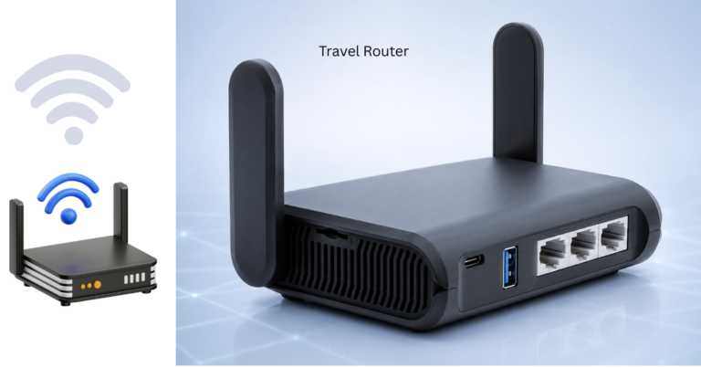 GL.iNet GL-AXT1800 Slate AX Wi-Fi 6 travel router with VPN