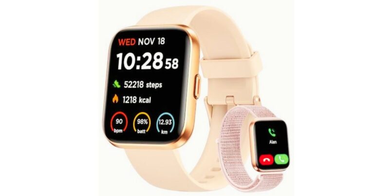 Affordable smartwatch for women with calling feature and fitness tracking under $50 in the USA