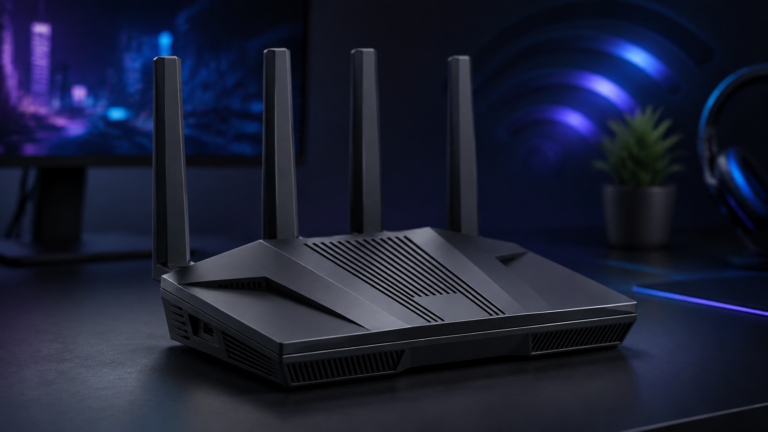 GL.iNet GL-MT6000 Flint 2 Wi-Fi 6 gaming router with dual 2.5G ports