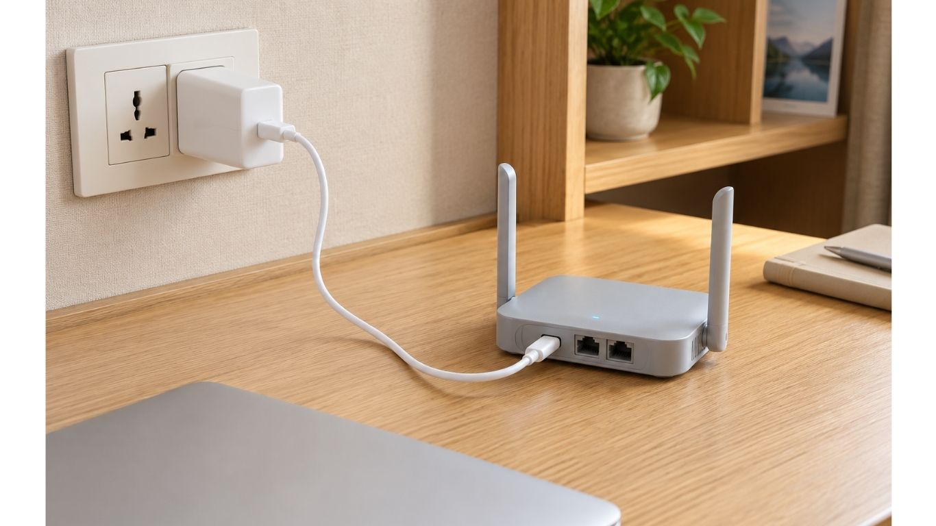 GL.iNet GL-SFT1200 Opal AC1200 travel router with dual-band WiFi and Gigabit Ethernet ports