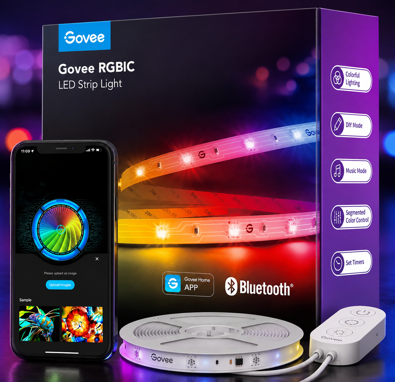 Govee RGBIC LED Strip Lights for Bedroom