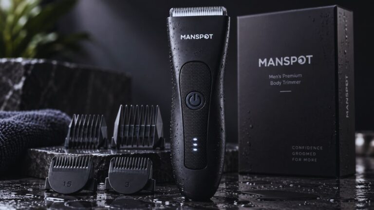 MANSPOT Groin & Body Hair Trimmer for Men waterproof electric pubic shaver