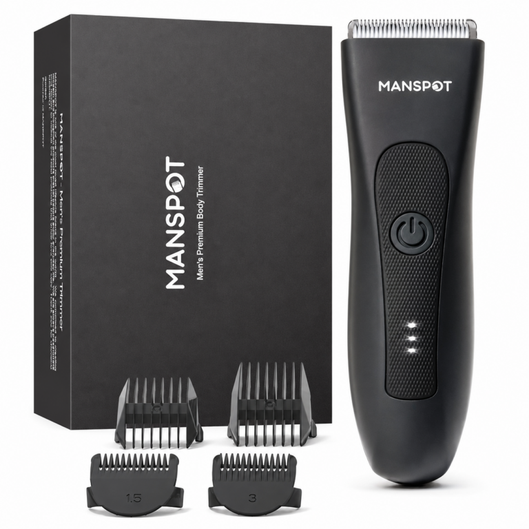 MANSPOT Groin & Body Hair Trimmer for Men with 4 Guards