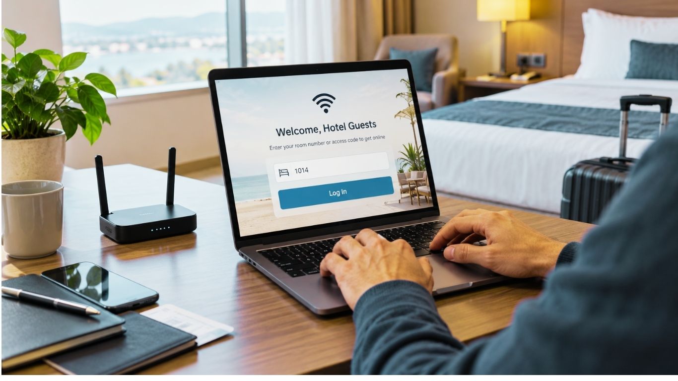 Complete the Hotel Login Page