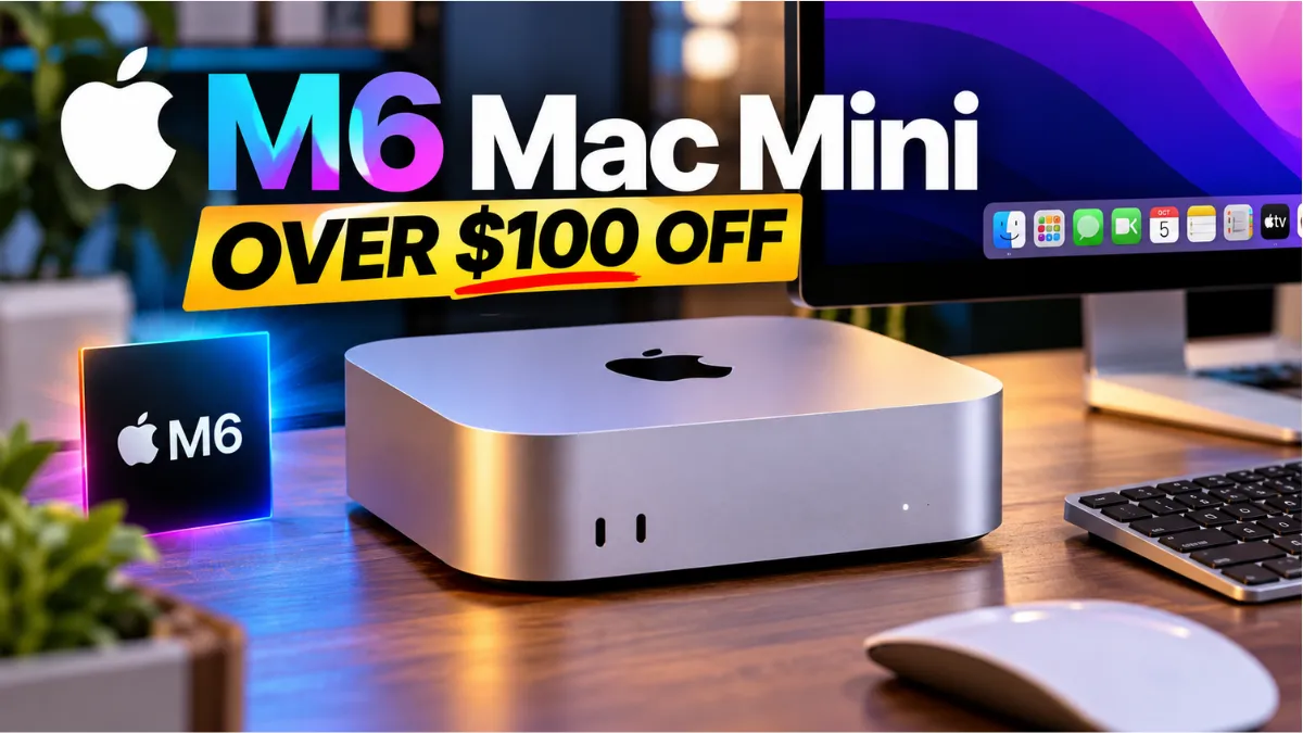 Apple M6 Mac Mini deal with over $100 discount in 2026